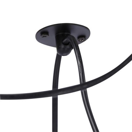 Candelabro suspenso ASSAM 3xE27/60W/230V preto