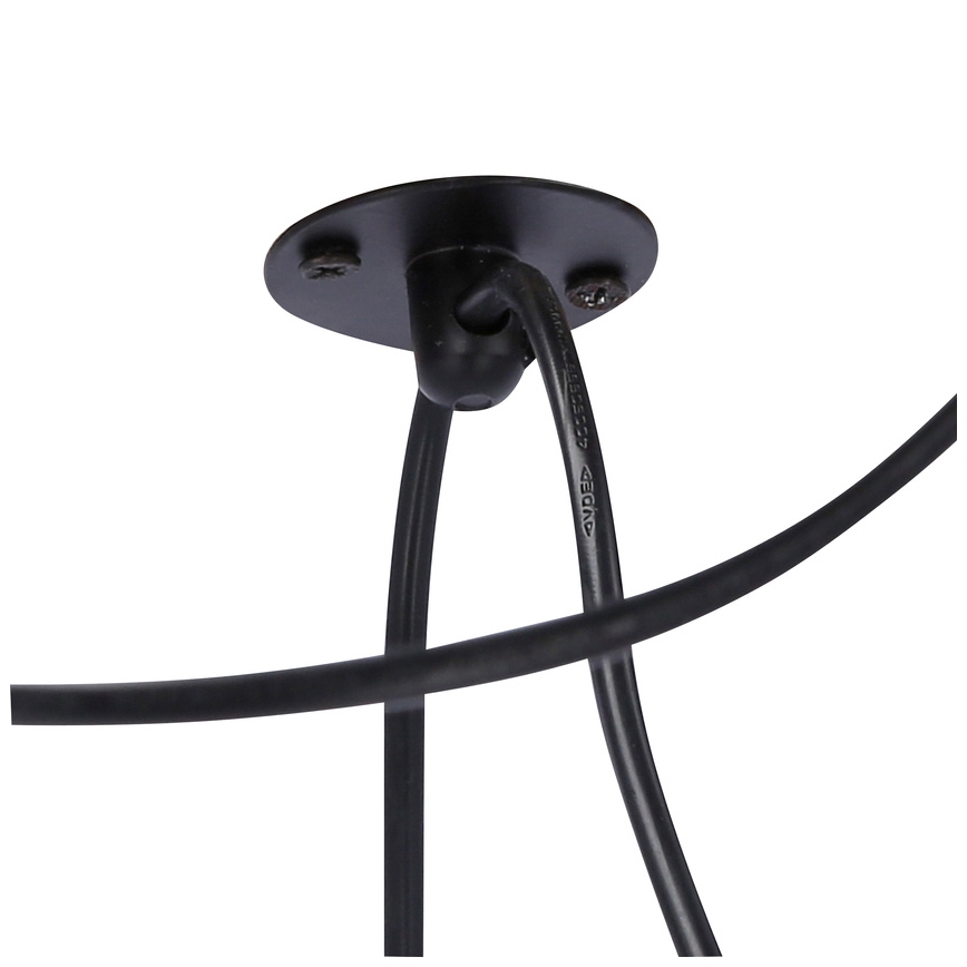 Candelabro suspenso ASSAM 3xE27/60W/230V preto