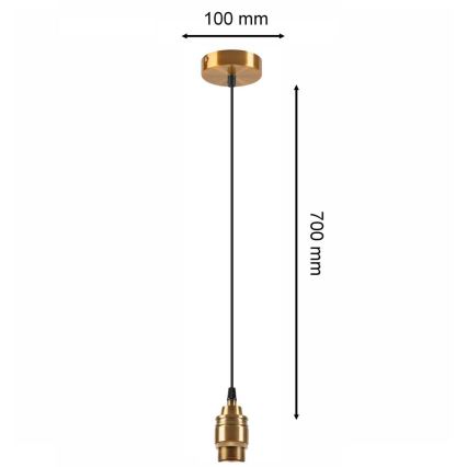 Candelabro suspenso ASTRA 1xE27/60W/230V
