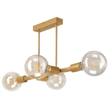 Candelabro suspenso ASTRID 4xE27/60W/230V dourado