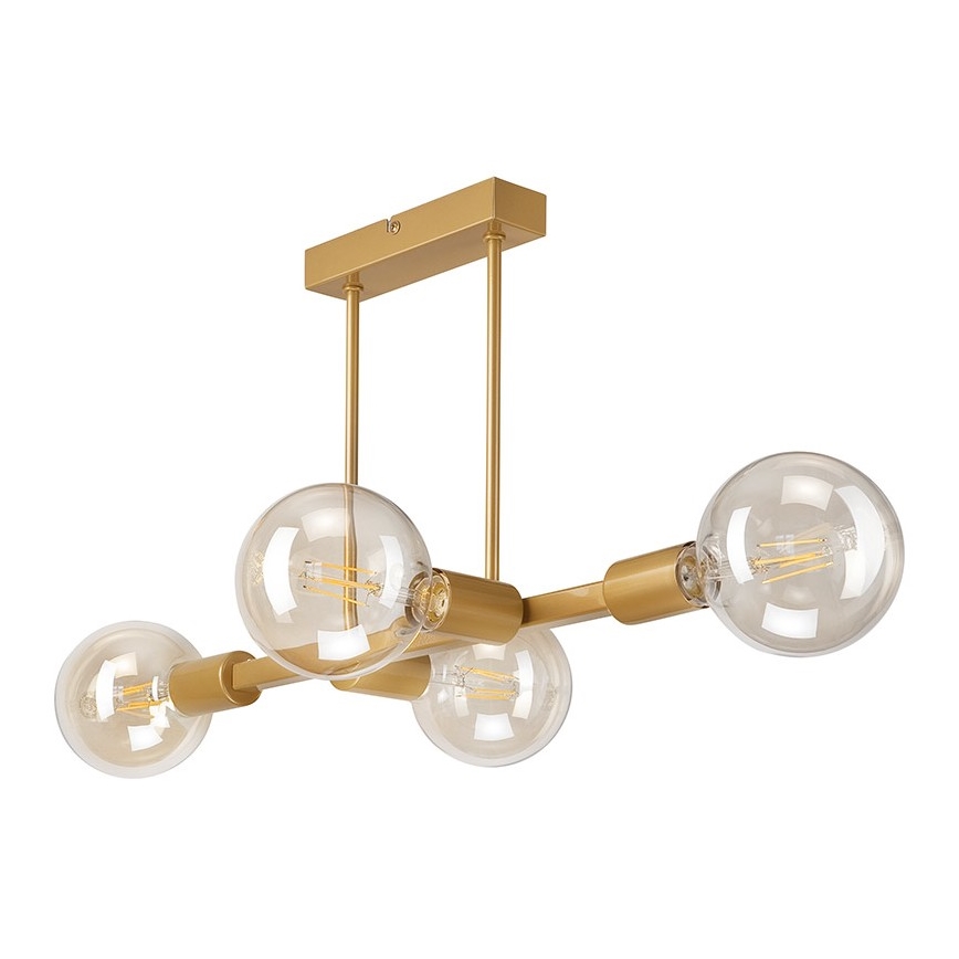 Candelabro suspenso ASTRID 4xE27/60W/230V dourado