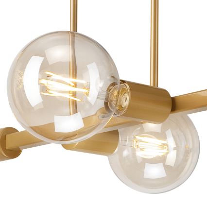 Candelabro suspenso ASTRID 4xE27/60W/230V dourado