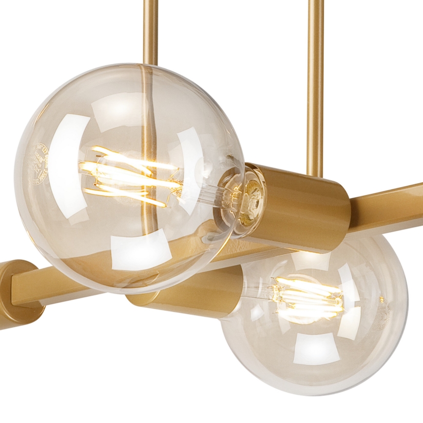 Candelabro suspenso ASTRID 4xE27/60W/230V dourado