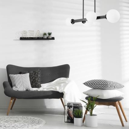 Candelabro suspenso ASTRO 4xG9/5W/230V preto