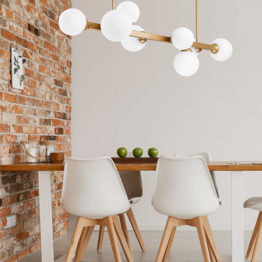 Candelabro suspenso ASTRO 8xG9/5W/230V dourado