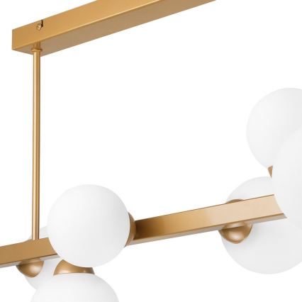 Candelabro suspenso ASTRO 8xG9/5W/230V dourado