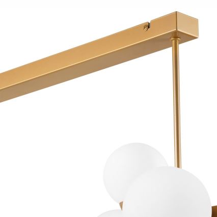 Candelabro suspenso ASTRO 8xG9/5W/230V dourado