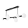 Candelabro suspenso ASTRO 8xG9/5W/230V preto