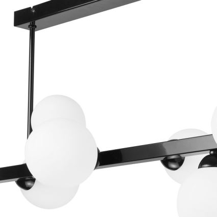 Candelabro suspenso ASTRO 8xG9/5W/230V preto