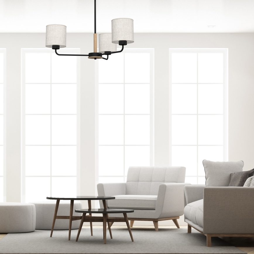 Candelabro suspenso ATLANTA 3xE27/60W/230V