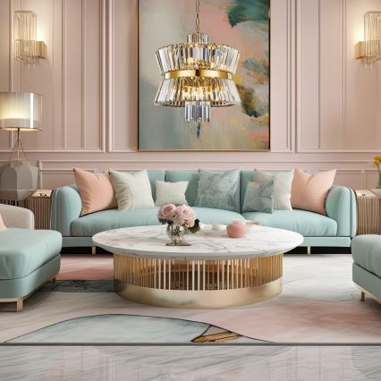 Candelabro suspenso AURELIA 12xE14/40W/230V dourada