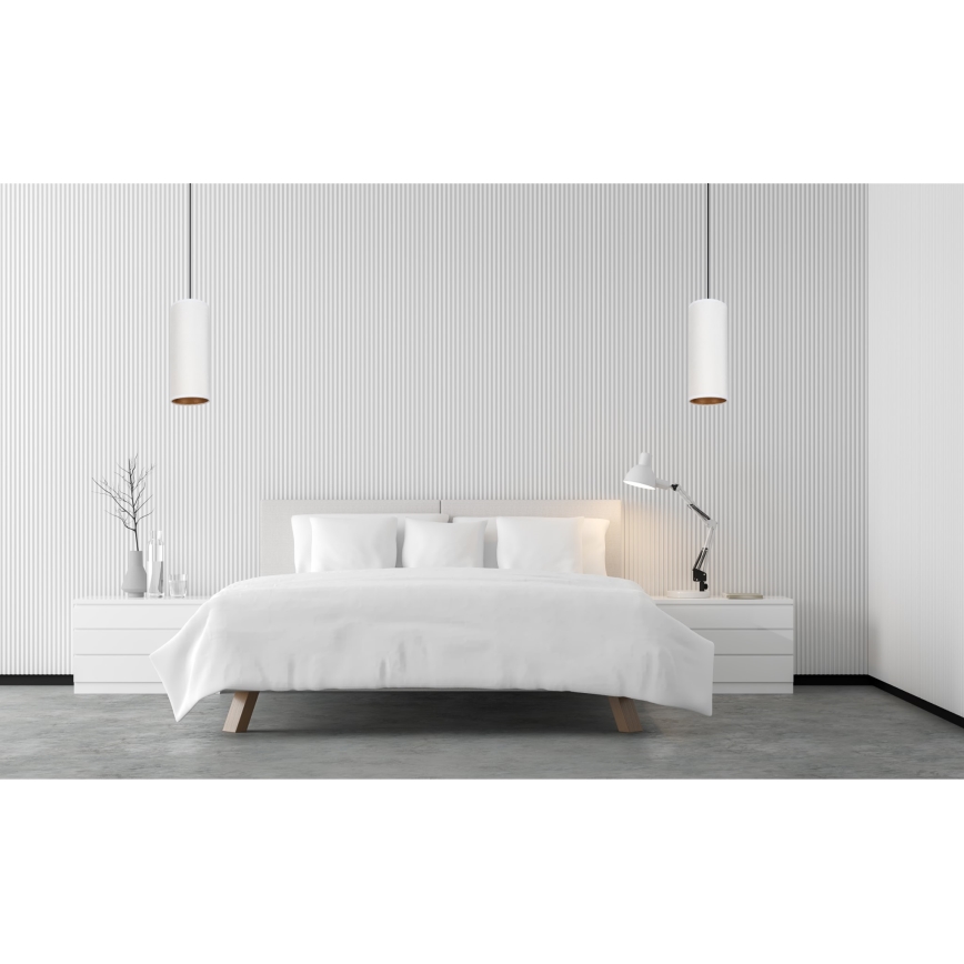Candelabro suspenso AVALO 1xE27/60W/230V branco