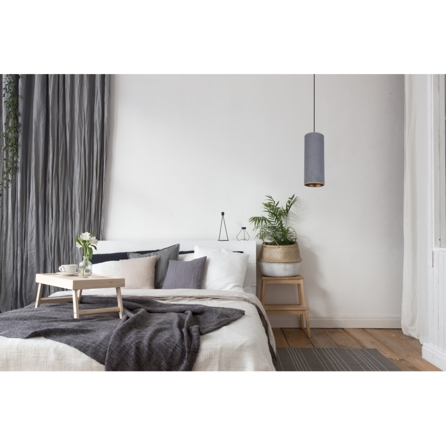 Candelabro suspenso AVALO 1xE27/60W/230V cinzento