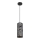 Candelabro suspenso AVALO 1xE27/60W/230V cinzento/preto