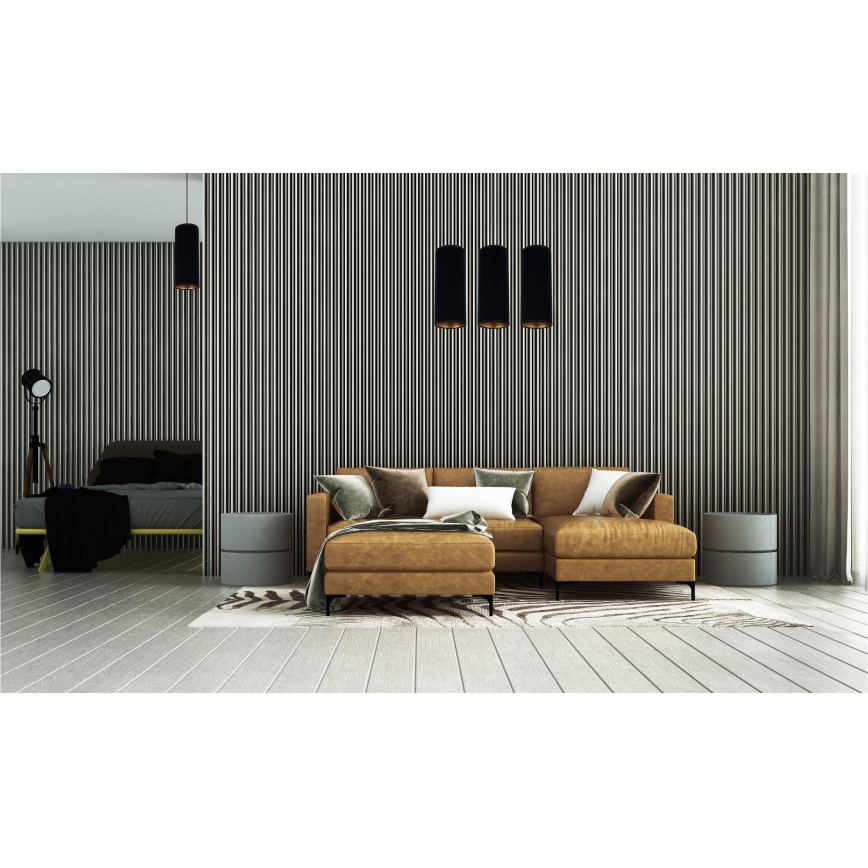 Candelabro suspenso AVALO 1xE27/60W/230V preto