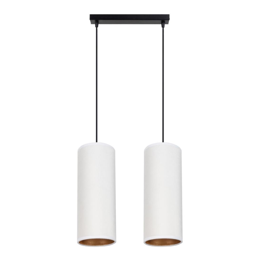 Candelabro suspenso AVALO 2xE27/60W/230V branco