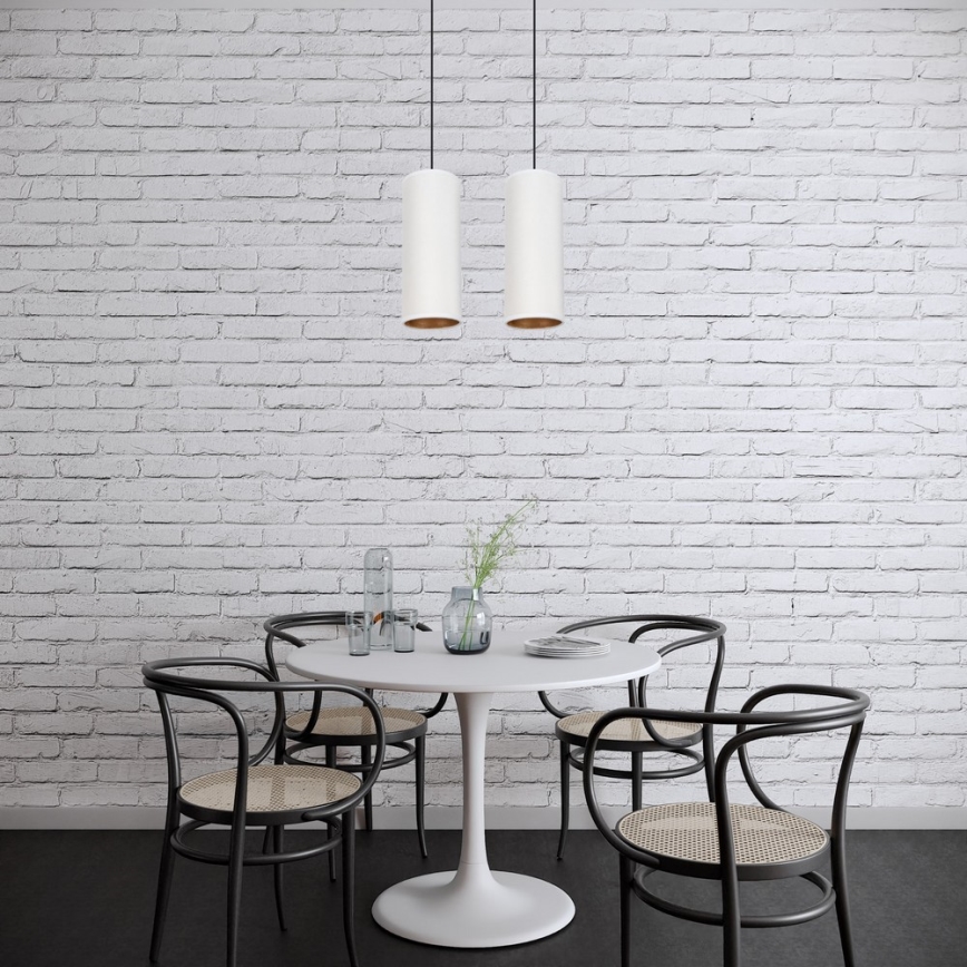 Candelabro suspenso AVALO 2xE27/60W/230V branco