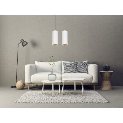 Candelabro suspenso AVALO 2xE27/60W/230V branco