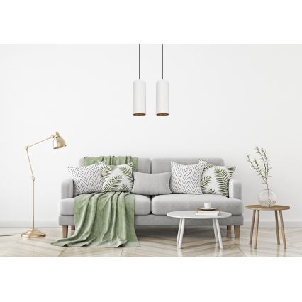 Candelabro suspenso AVALO 2xE27/60W/230V branco