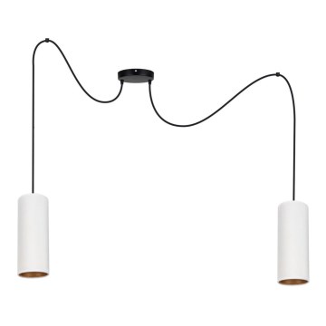 Candelabro suspenso AVALO 2xE27/60W/230V branco