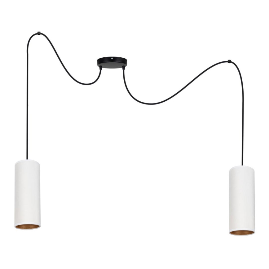 Candelabro suspenso AVALO 2xE27/60W/230V branco