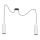 Candelabro suspenso AVALO 2xE27/60W/230V branco