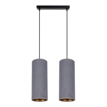 Candelabro suspenso AVALO 2xE27/60W/230V cinzento