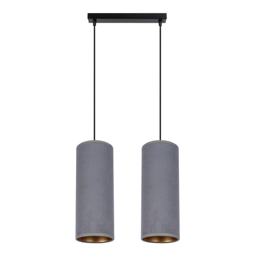 Candelabro suspenso AVALO 2xE27/60W/230V cinzento
