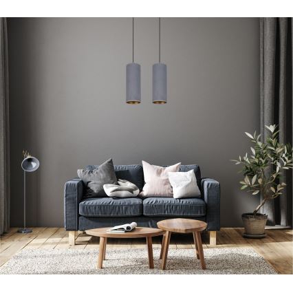 Candelabro suspenso AVALO 2xE27/60W/230V cinzento