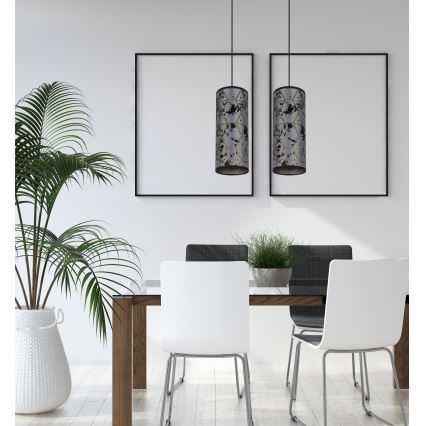 Candelabro suspenso AVALO 2xE27/60W/230V cinzento/preto
