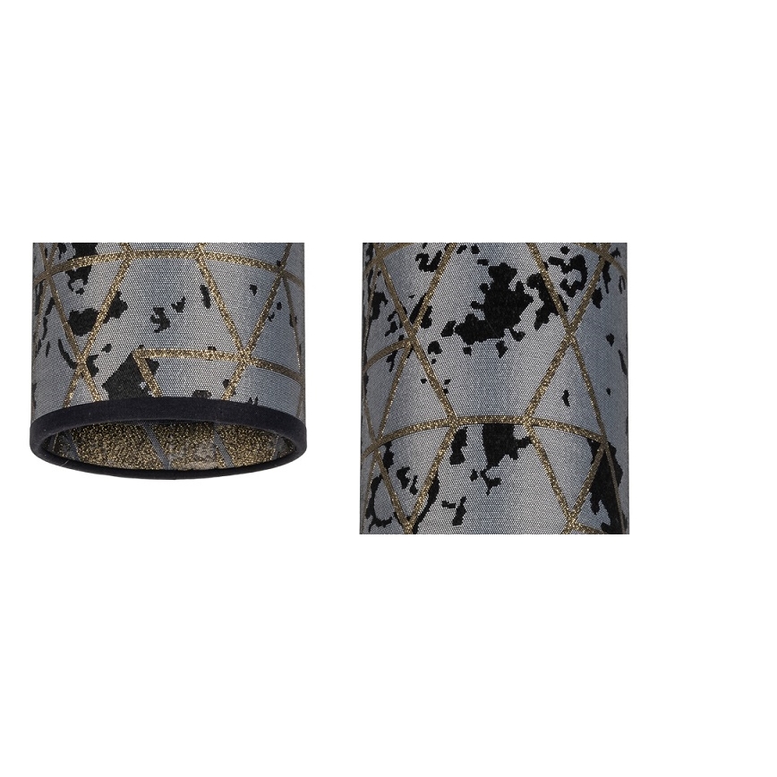 Candelabro suspenso AVALO 2xE27/60W/230V diâmetro 20 cm cinzento/preto