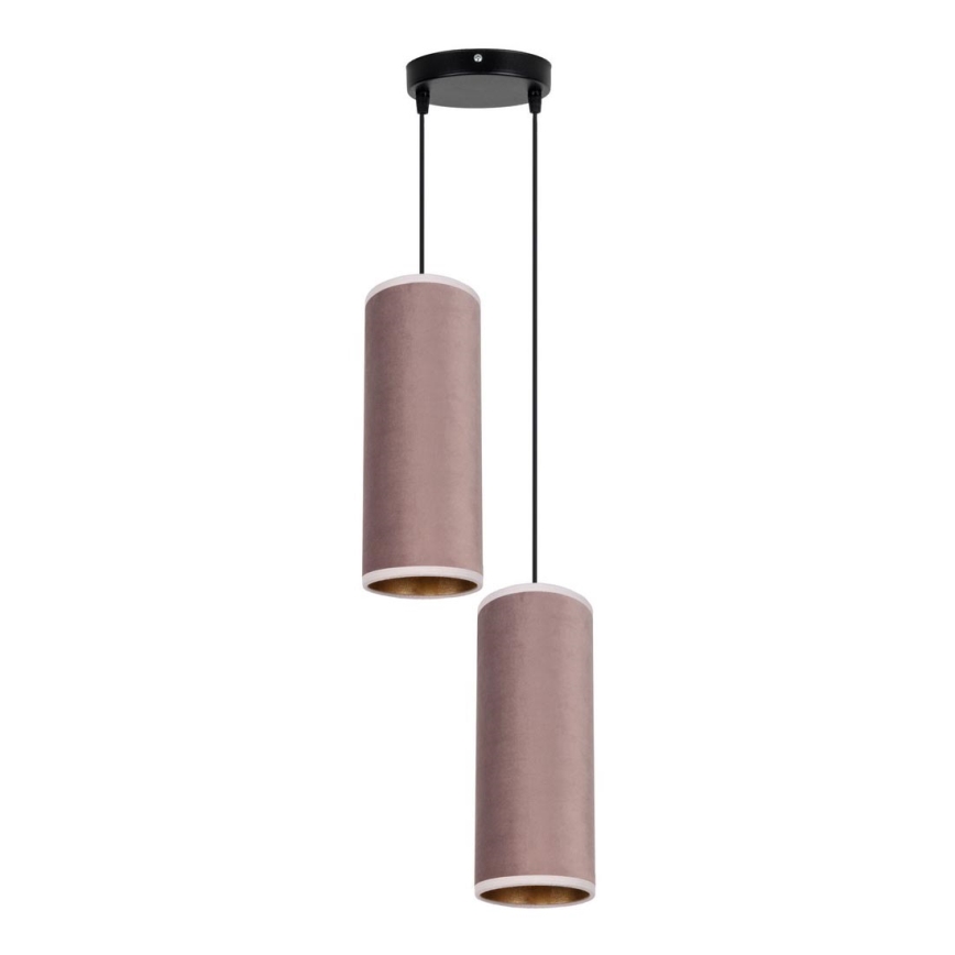 Candelabro suspenso AVALO 2xE27/60W/230V diâmetro 20 cm rosa