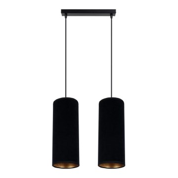Candelabro suspenso AVALO 2xE27/60W/230V preto