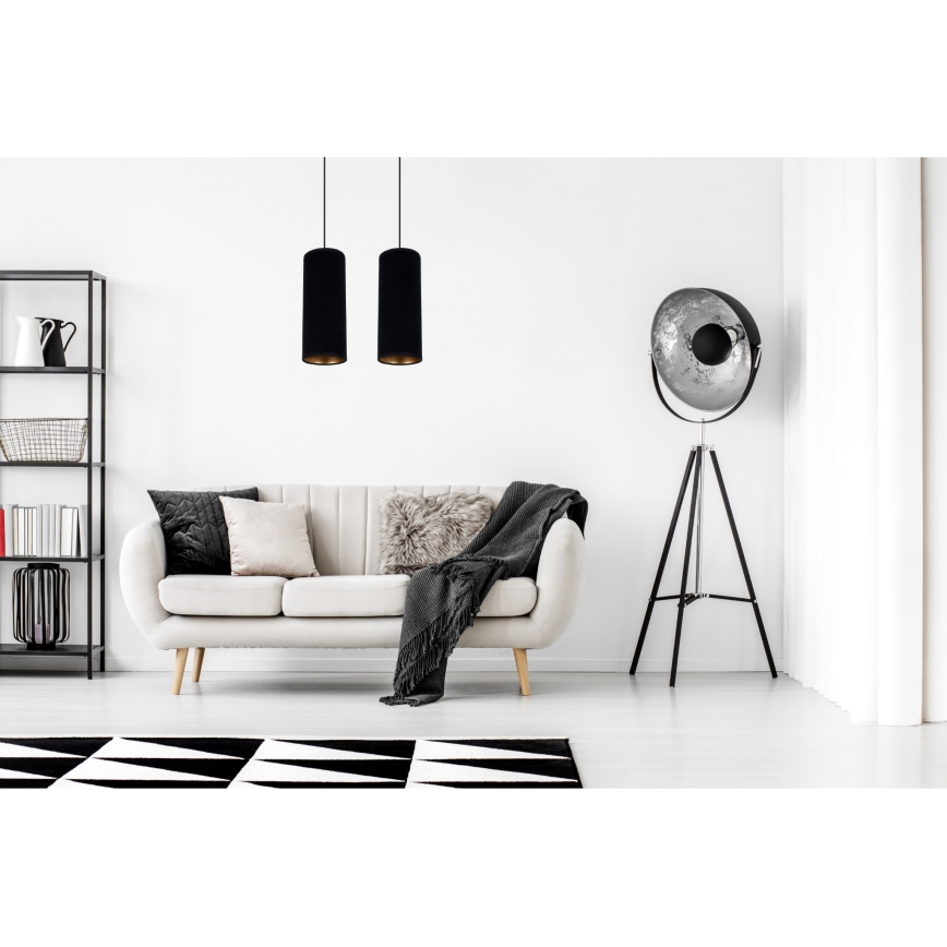 Candelabro suspenso AVALO 2xE27/60W/230V preto