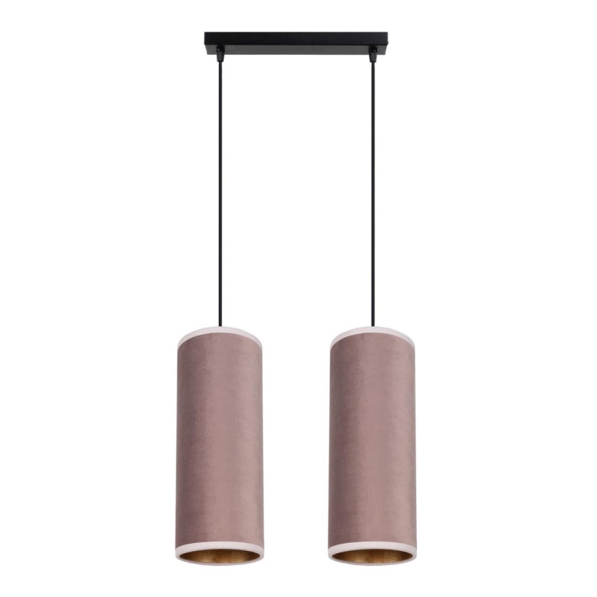 Candelabro suspenso AVALO 2xE27/60W/230V rosa