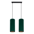 Candelabro suspenso AVALO 2xE27/60W/230V verde