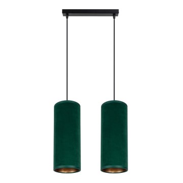 Candelabro suspenso AVALO 2xE27/60W/230V verde