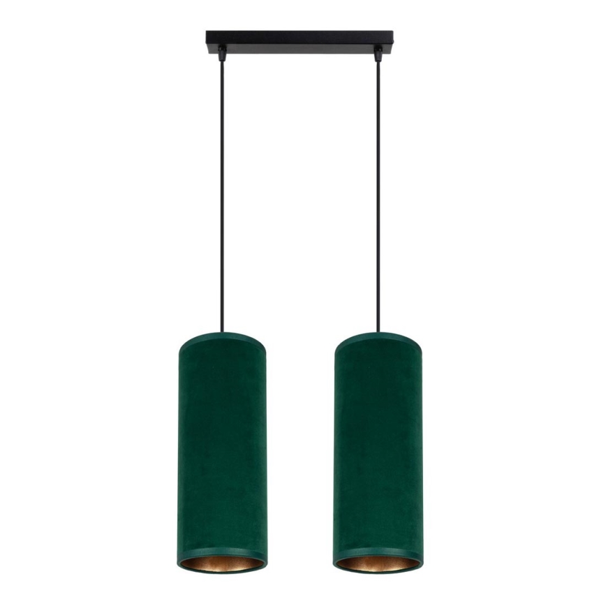 Candelabro suspenso AVALO 2xE27/60W/230V verde