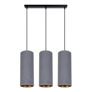 Candelabro suspenso AVALO 3xE27/60W/230V cinzento