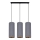 Candelabro suspenso AVALO 3xE27/60W/230V cinzento