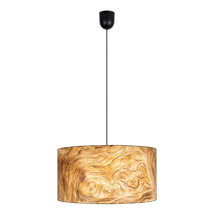 Candelabro suspenso AXEL 1xE27/60W/230V bege/castanho d. 40cm