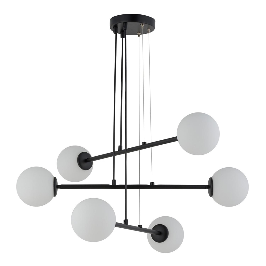 Candelabro suspenso BALANS 6xG9/12W/230V preto