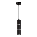 Candelabro suspenso BAMBOO 1xGU10/10W/230V preto