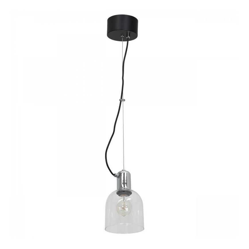 Candelabro suspenso BANCO 1xE27/60W/230V transparente