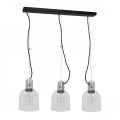 Candelabro suspenso BANCO 3xE27/60W/230V transparente