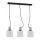 Candelabro suspenso BANCO 3xE27/60W/230V transparente