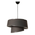 Candelabro suspenso BARETTE 1xE27/60W/230V antracite/cromado brilhante
