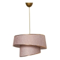 Candelabro suspenso BARETTE 1xE27/60W/230V rosa
