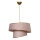 Candelabro suspenso BARETTE 1xE27/60W/230V rosa