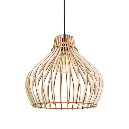 Candelabro suspenso BARREL 1xE27/24W/230V diâmetro 38 cm
